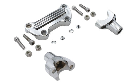 MCM 1-1/2 Inch Post Riser Kit Chrome for Harley Davidson FX and FXR Models by MCM