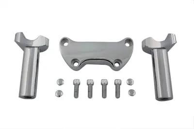 MCM 4-1/2 Inch Post Riser Kit Chrome for Harley Davidson FX Models by MCM