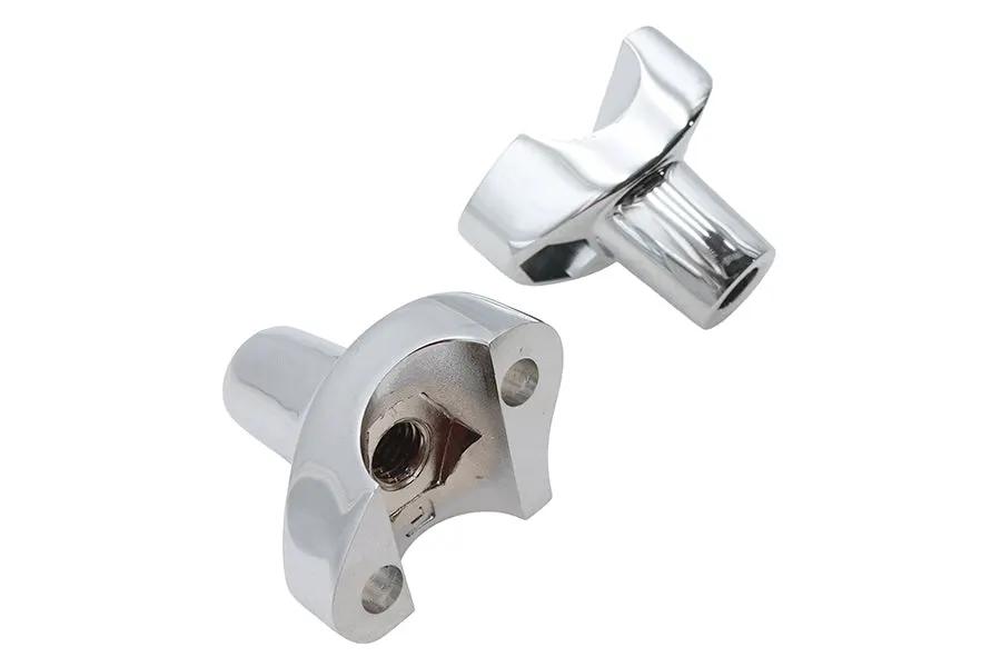 MCM Riser Stem Set Chrome for Harley Davidson FX Models (1974-1983) by MCM