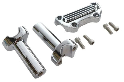 V-Twin 4-1/2 Inch Post Riser Kit Chrome - Fits Harley Davidson FX Models 1980-1988 by V-Twin
