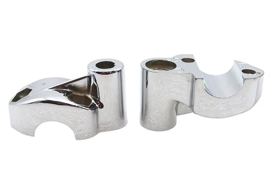 MCM Offset Riser Stem Set Chrome for Harley Davidson FXR (1986-1994) by MCM