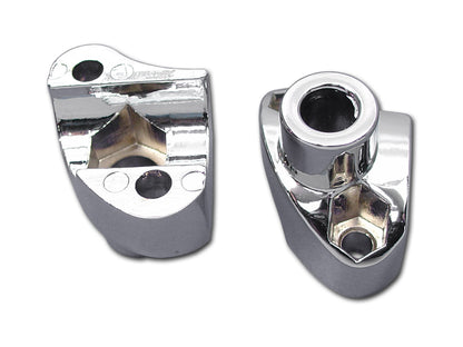 MCM 57-6017 Chrome Riser Stem Set for 1979-1984 Harley-Davidson FL