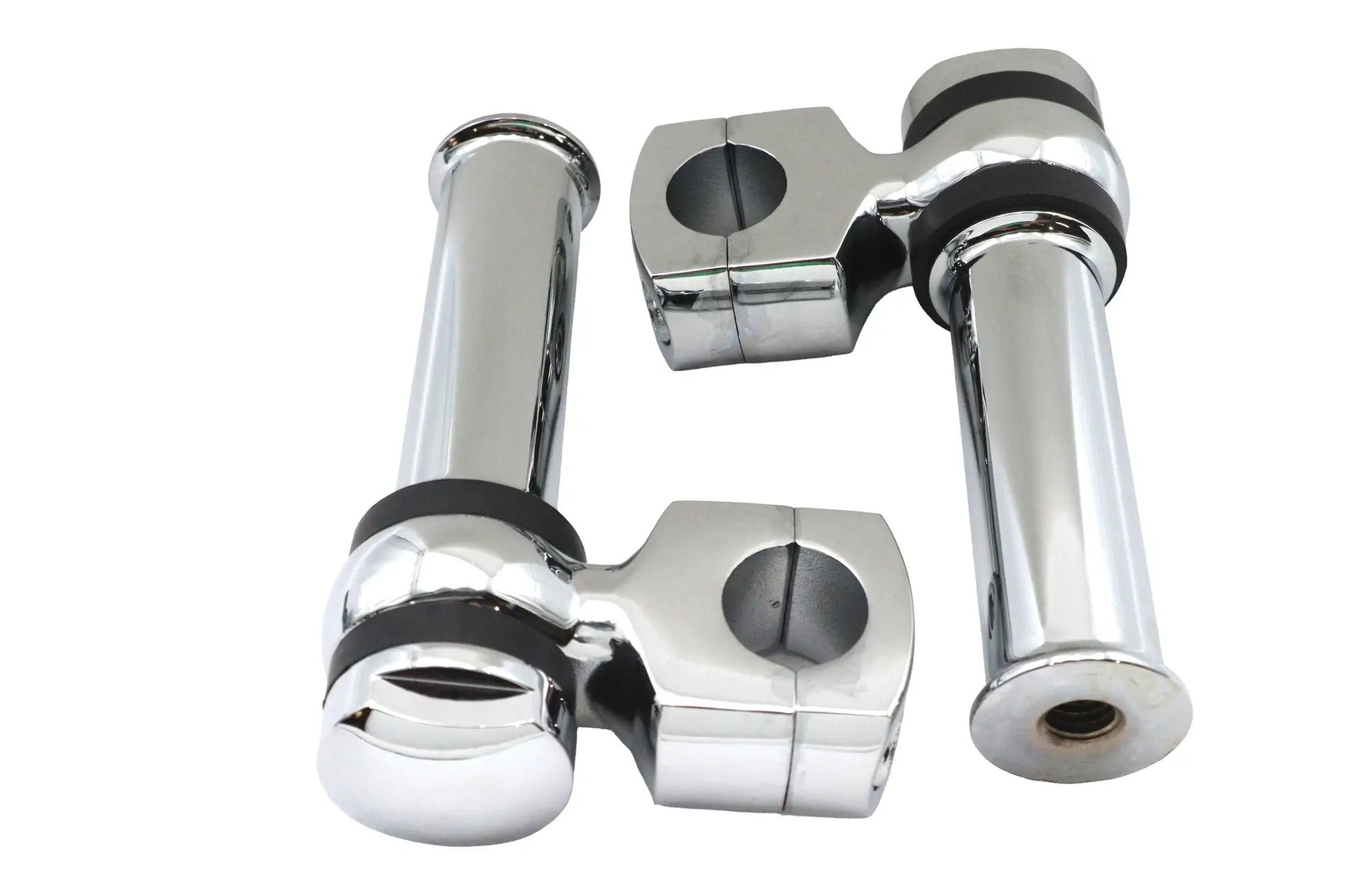 MCM 4-1/4 inch Offset Dog Bone Riser Set Chrome Part #57-0016 by MCM