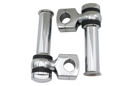 MCM 4-1/4 inch Offset Dog Bone Riser Set Chrome Part #57-0016 by MCM