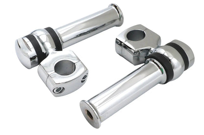 MCM 4-1/4 inch Offset Dog Bone Riser Set Chrome Part #57-0016 by MCM