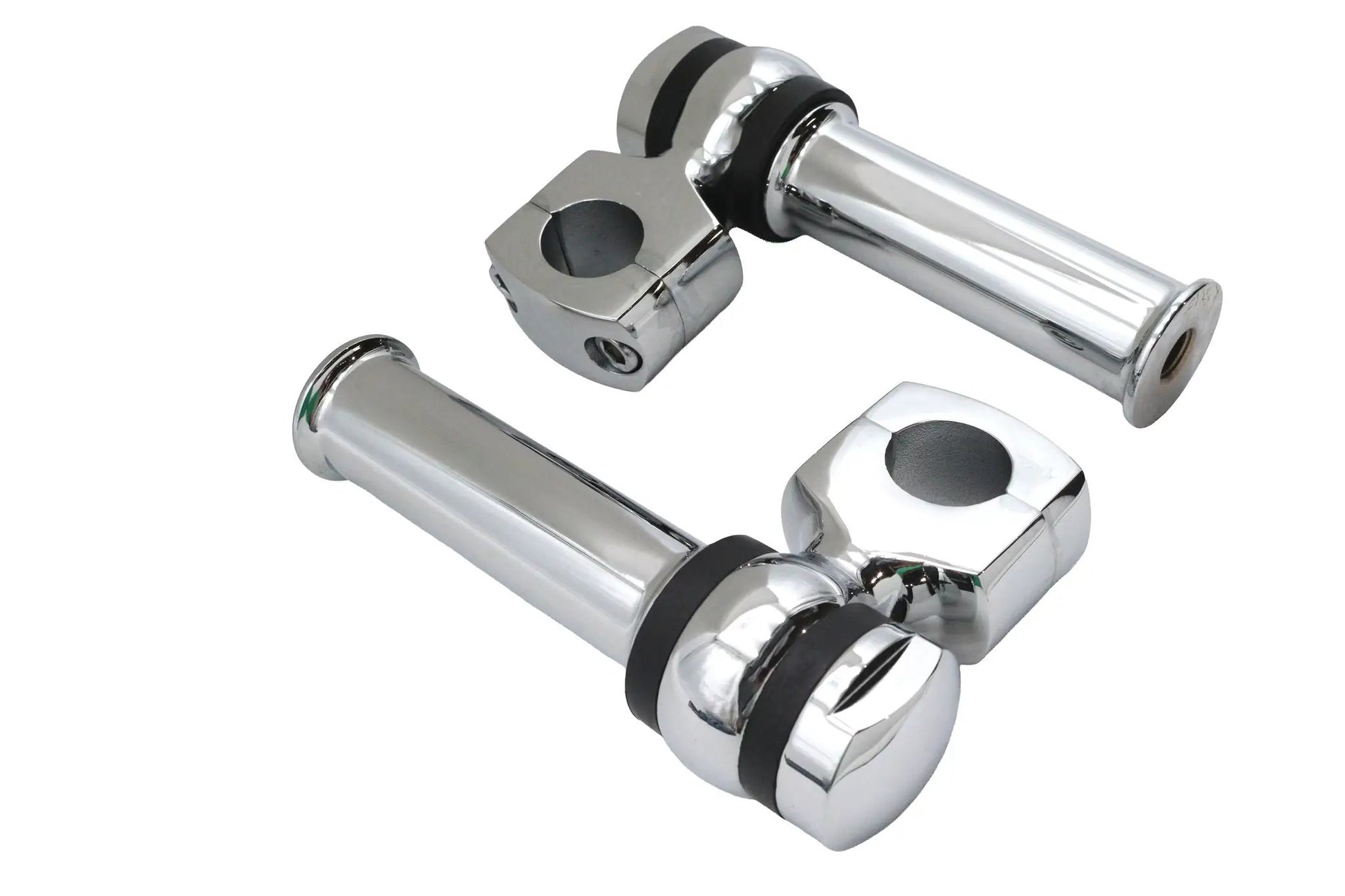 MCM 4-1/4 inch Offset Dog Bone Riser Set Chrome Part #57-0016 by MCM