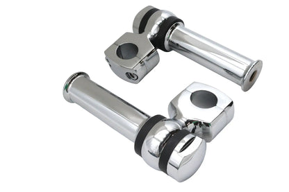 MCM 4-1/4 inch Offset Dog Bone Riser Set Chrome Part #57-0016 by MCM