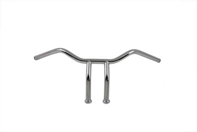 MCM 8 Inch Riser Handlebar Without Indents for Harley Davidson FL and FX Models