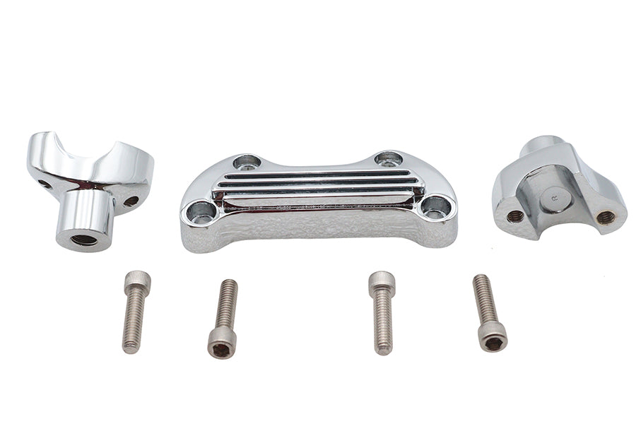 V-Twin 1-7/8 inch Riser Kit Chrome for Harley Davidson FLST Models