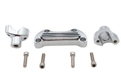 V-Twin 1-7/8 inch Riser Kit Chrome for Harley Davidson FLST Models
