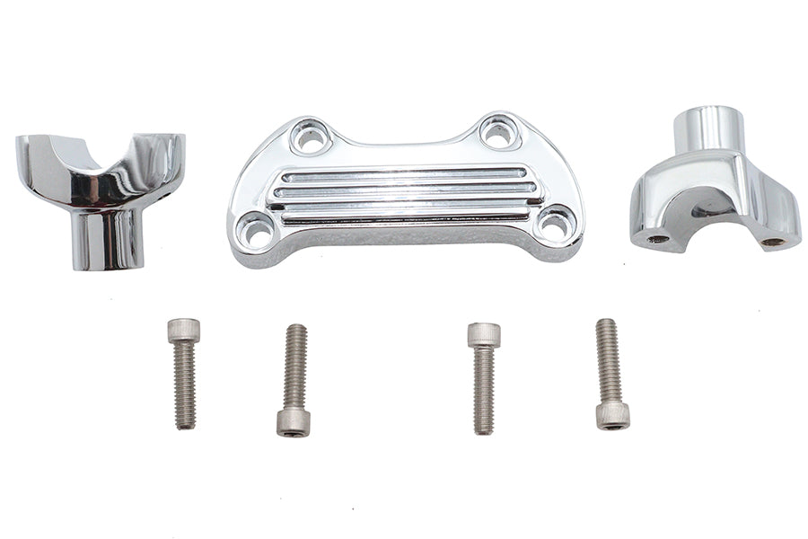 V-Twin 1-7/8 inch Riser Kit Chrome for Harley Davidson FLST Models
