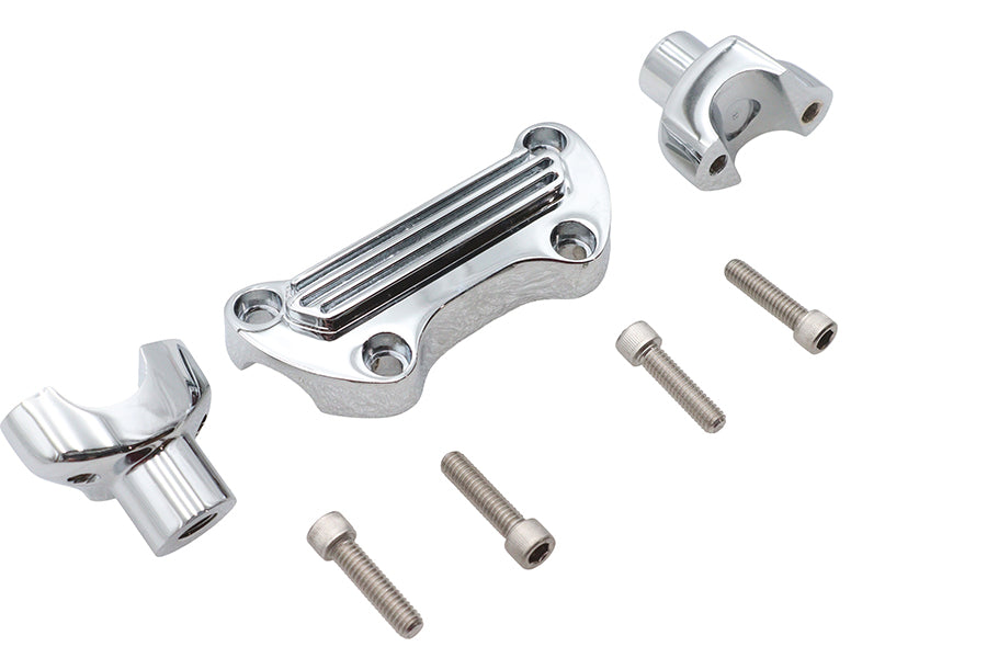 V-Twin 1-7/8 inch Riser Kit Chrome for Harley Davidson FLST Models