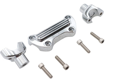 V-Twin 1-7/8 inch Riser Kit Chrome for Harley Davidson FLST Models