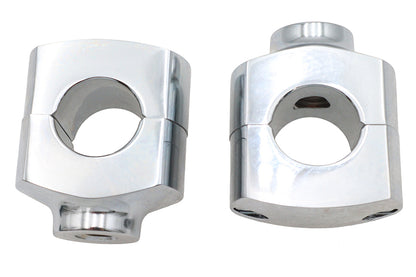 MCM 1-1/2 Inch Short Riser Set Chrome for 1 Inch Handlebar Diameter