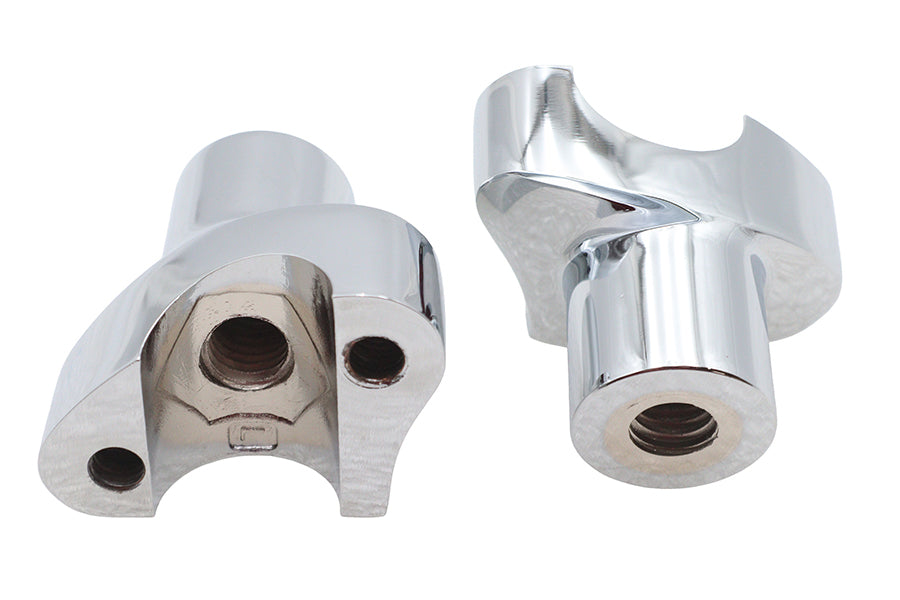 MCM 2-1/8 Inch Buffalo Riser Set Chrome - Part Number 57-6015AB