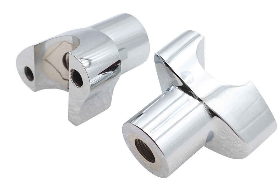MCM 2-1/8 Inch Buffalo Riser Set Chrome - Part Number 57-6015AB