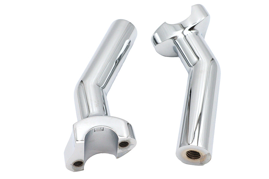 MCM 5-1/2 Inch Pullback Riser Set Chrome - Part 57-6027B