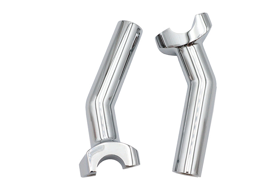 MCM 5-1/2 Inch Pullback Riser Set Chrome - Part 57-6027B