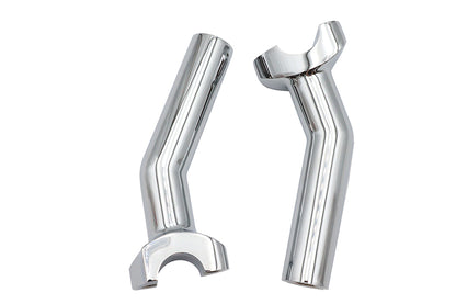 MCM 5-1/2 Inch Pullback Riser Set Chrome - Part 57-6027B