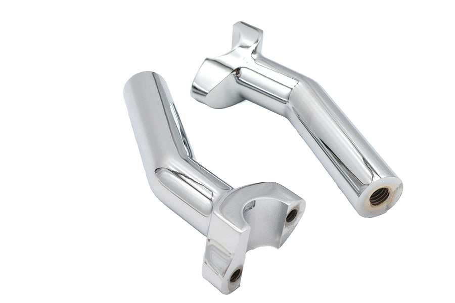 MCM 5-1/2 Inch Pullback Riser Set Chrome - Part 57-6027B