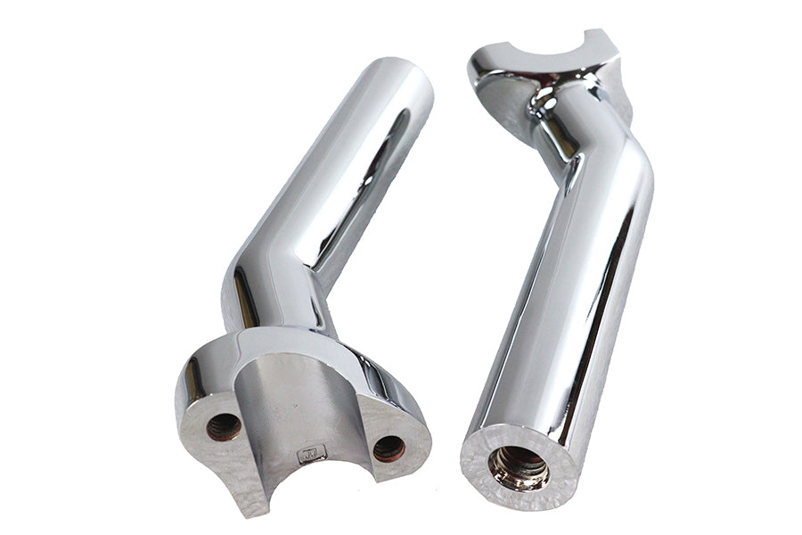 MCM 6-1/2 Inch Buffalo Riser Set Chrome - Motorcycle Handlebar Riser Kit