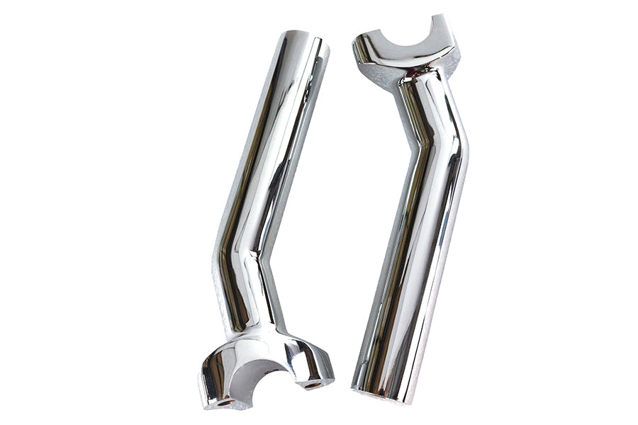 MCM 6-1/2 Inch Buffalo Riser Set Chrome - Motorcycle Handlebar Riser Kit