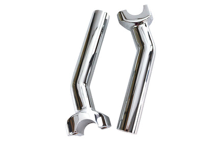 MCM 6-1/2 Inch Buffalo Riser Set Chrome - Motorcycle Handlebar Riser Kit