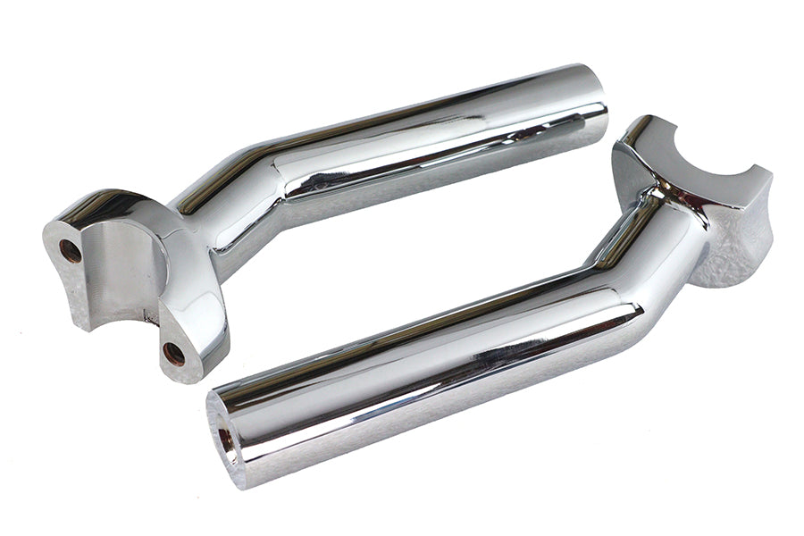 MCM 6-1/2 Inch Buffalo Riser Set Chrome - Motorcycle Handlebar Riser Kit