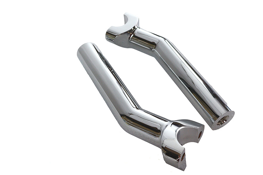 MCM 6-1/2 Inch Buffalo Riser Set Chrome - Motorcycle Handlebar Riser Kit