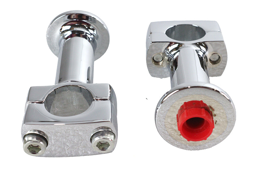 Paughco 353 3 Inch Post Riser Set Chrome for Motorcycle Handlebars