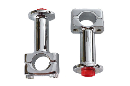 Paughco 353 3 Inch Post Riser Set Chrome for Motorcycle Handlebars