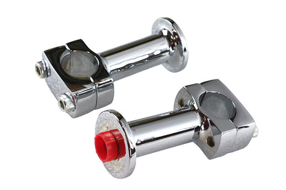 Paughco 353 3 Inch Post Riser Set Chrome for Motorcycle Handlebars