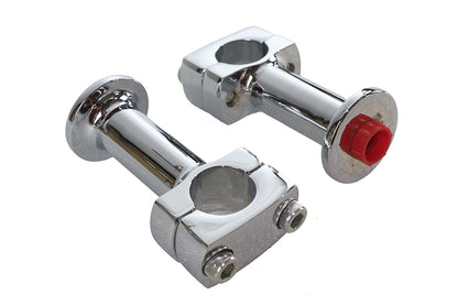 Paughco 353 3 Inch Post Riser Set Chrome for Motorcycle Handlebars
