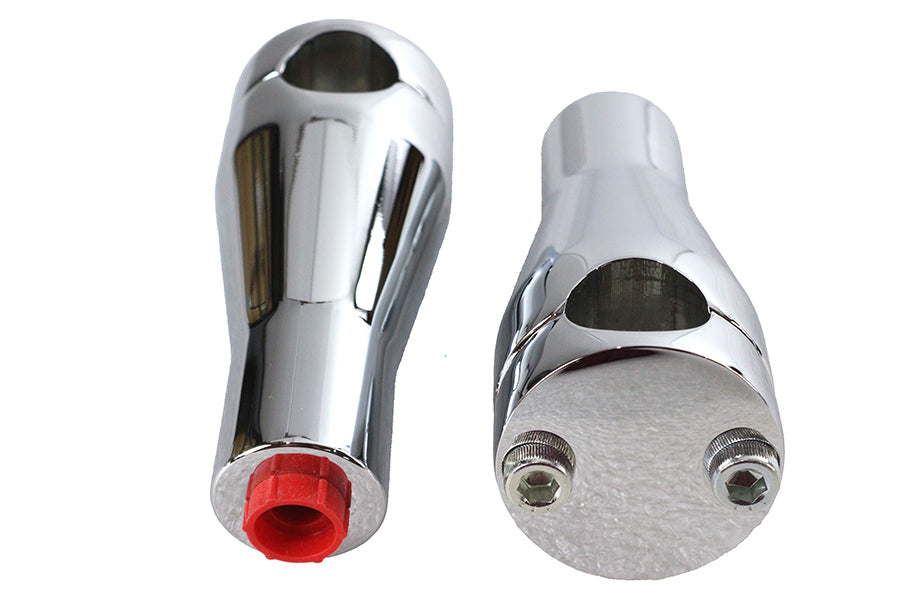 Paughco 4 Inch Chrome Glide Riser Set Part #350 for Motorcycle Handlebars