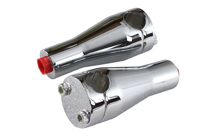 Paughco 4 Inch Chrome Glide Riser Set Part #350 for Motorcycle Handlebars
