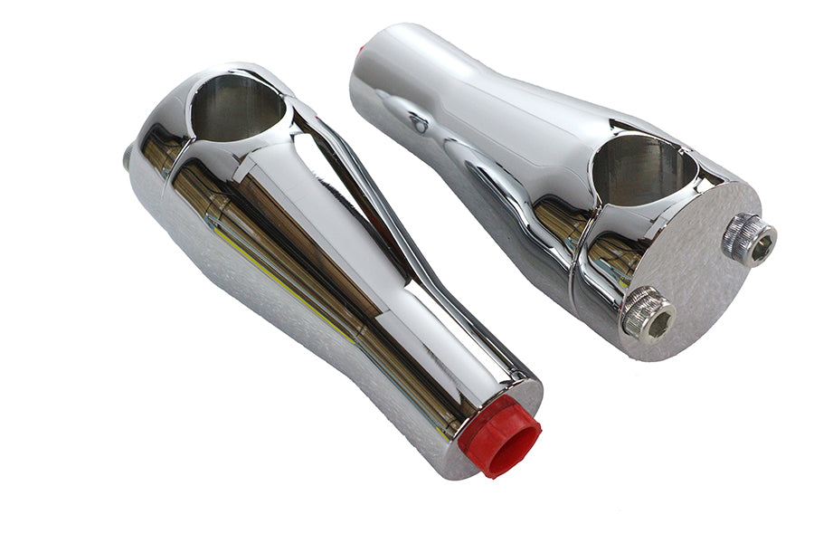 Paughco 4 Inch Chrome Glide Riser Set Part #350 for Motorcycle Handlebars