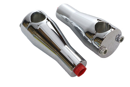 Paughco 4 Inch Chrome Glide Riser Set Part #350 for Motorcycle Handlebars