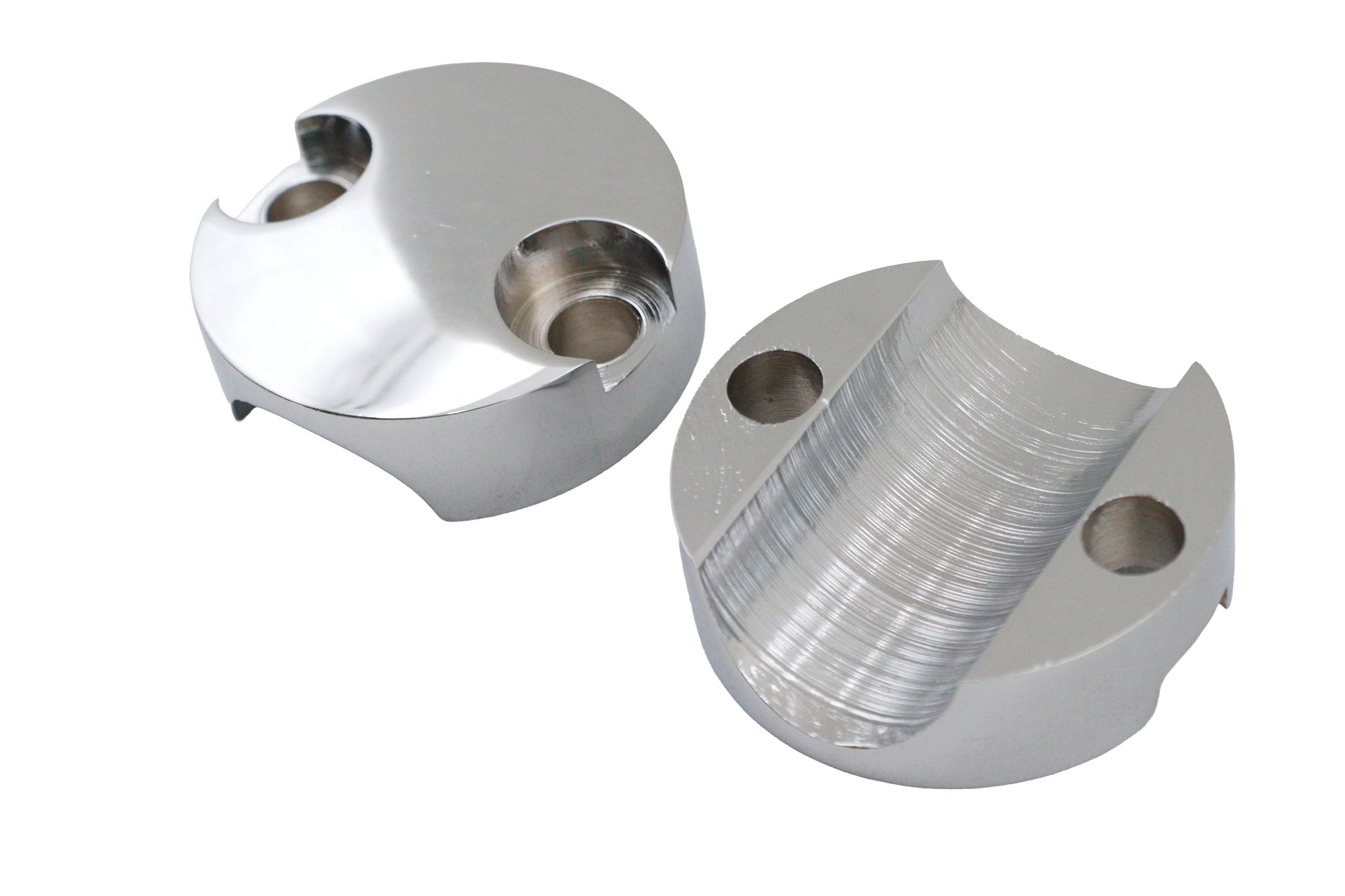 MCM Chrome Riser Cap Set for 3 Inch Riser - Stylish and Durable Accessory