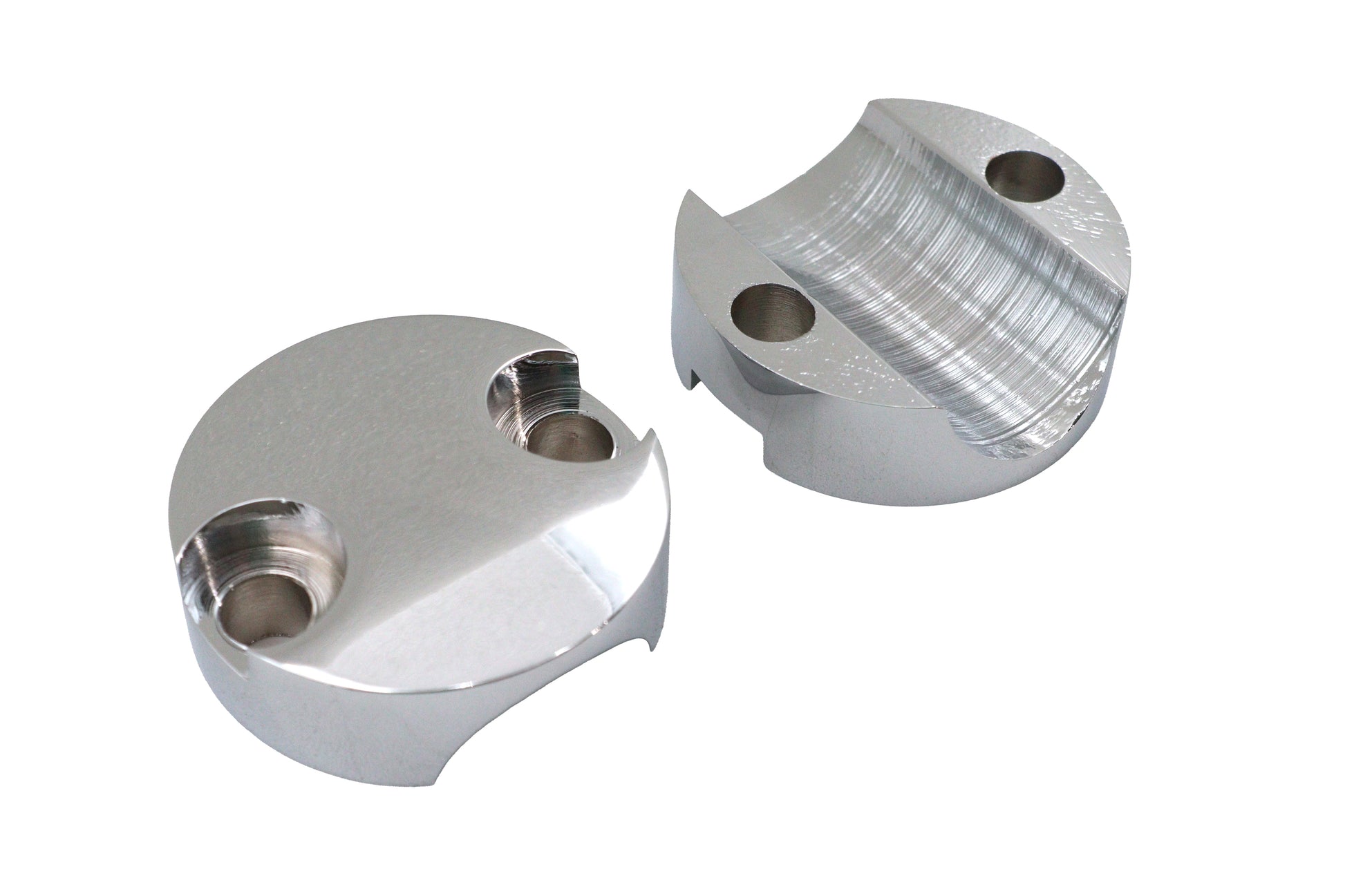 MCM Chrome Riser Cap Set for 3 Inch Riser - Stylish and Durable Accessory