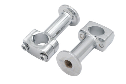 MCM Wyatt Chrome 3 Inch Post Riser Set with 1/2 Inch X 20 Internal Threads