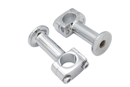 MCM Wyatt Chrome 3 Inch Post Riser Set with 1/2 Inch X 20 Internal Threads