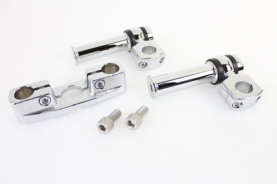 V-Twin Spring Fork Tree with 4-1/4 Inch Riser Kit Chrome for Harley Davidson EL & FL Models
