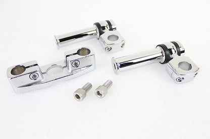 V-Twin Spring Fork Tree with 4-1/4 Inch Riser Kit Chrome for Harley Davidson EL & FL Models