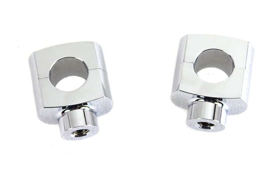 V-Twin 63009 1-1/2 Inch Short Riser Set Chrome for 1 Inch Handlebar Clamps
