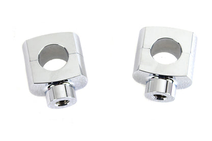 V-Twin 63009 1-1/2 Inch Short Riser Set Chrome for 1 Inch Handlebar Clamps
