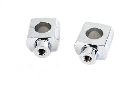 V-Twin 63009 1-1/2 Inch Short Riser Set Chrome for 1 Inch Handlebar Clamps