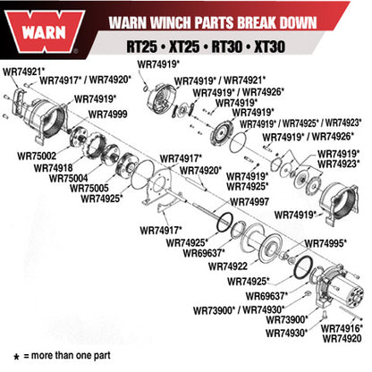WARN Winch Gear Carrier Assembly - Stage 2 (Part Number 75004)