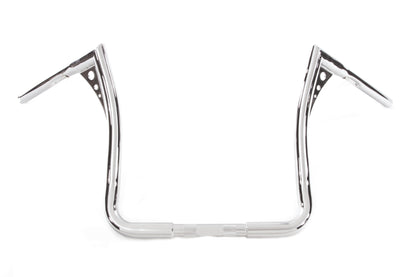 MCM 15 Inch Z-Bar Handlebar Chrome for Harley Davidson FLT and FLHT