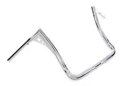 MCM 15 Inch Z-Bar Handlebar Chrome for Harley Davidson FLT and FLHT