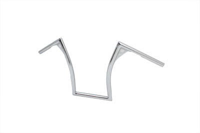MCM 20118 15 Inch Pirate Z-Bar Handlebar Chrome for Harley Davidson